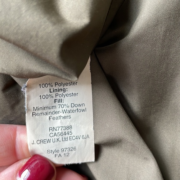 J.Crew quilted lightweight down jacket - Picture 8 of 14